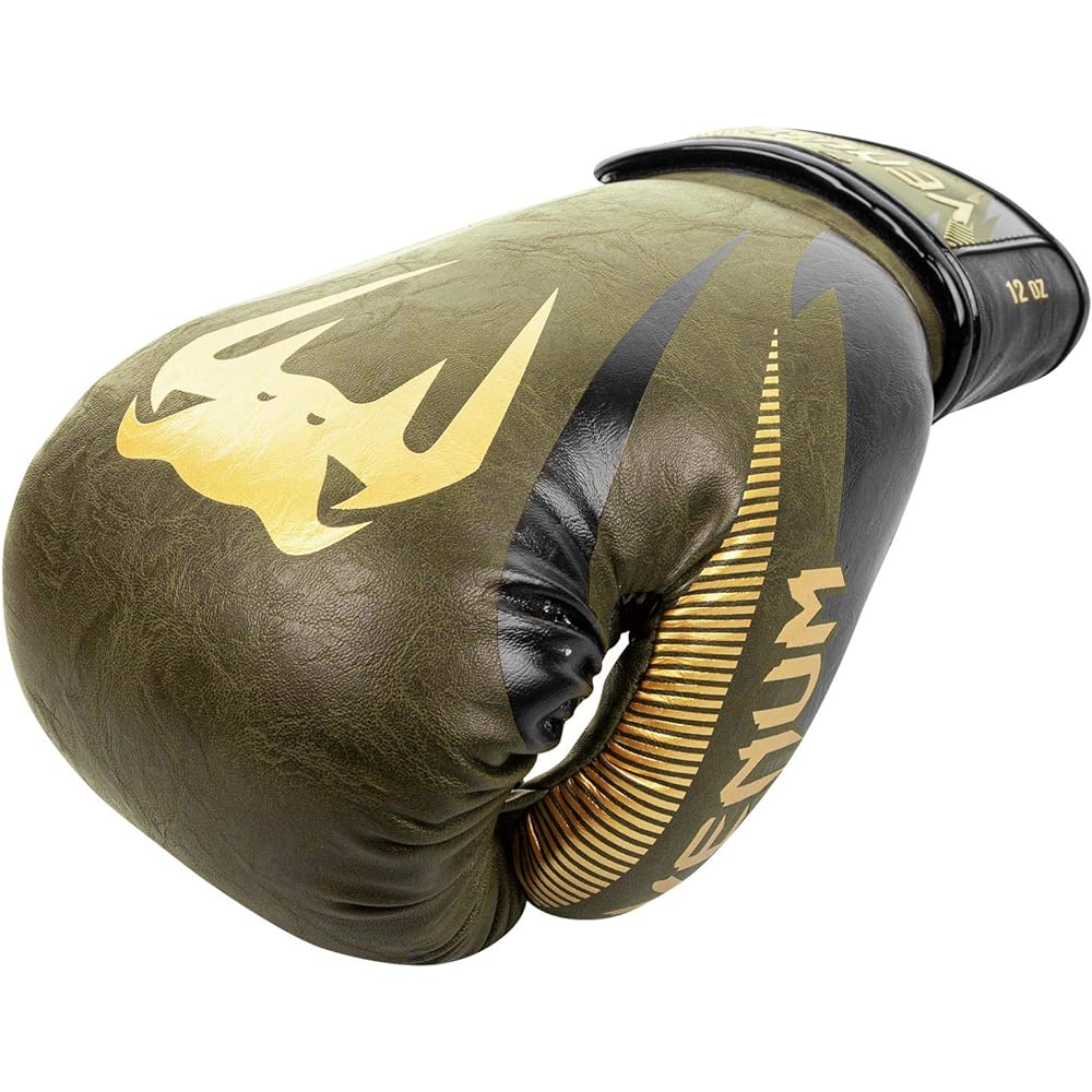 Venum Impact Boxing Gloves - Khaki/Gold