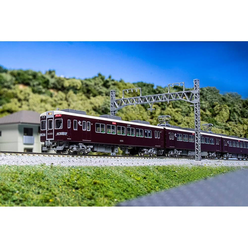 KATO N gauge Hankyu 6300 series with small window 4-car basic set 10-1825 Railway model train