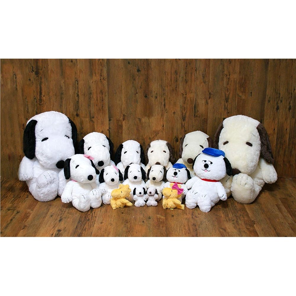 Nakajima Corporation PEANUTS SNOOPY Peanuts Hug Hug Plush Toy L Size Snoopy Black 077400-15