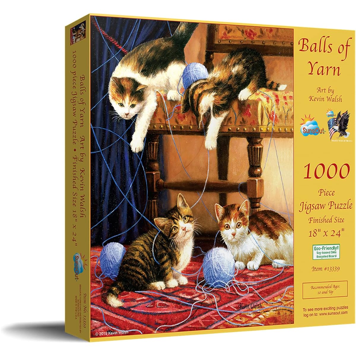 SUNSOUT INC Ball of Yarn 500 Piece Jigsaw Puzzle
