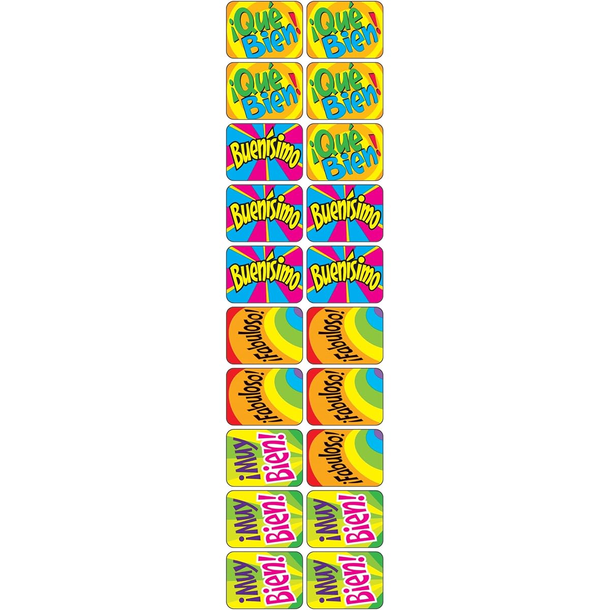 Applause Stickers Spanish 100/Pk