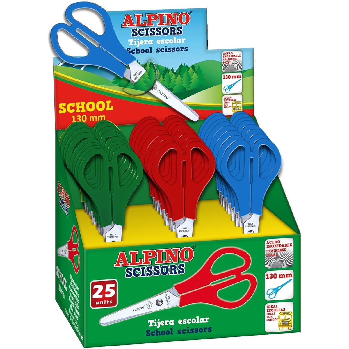 CLIPPER SCHOOL SCISSORS 130MM