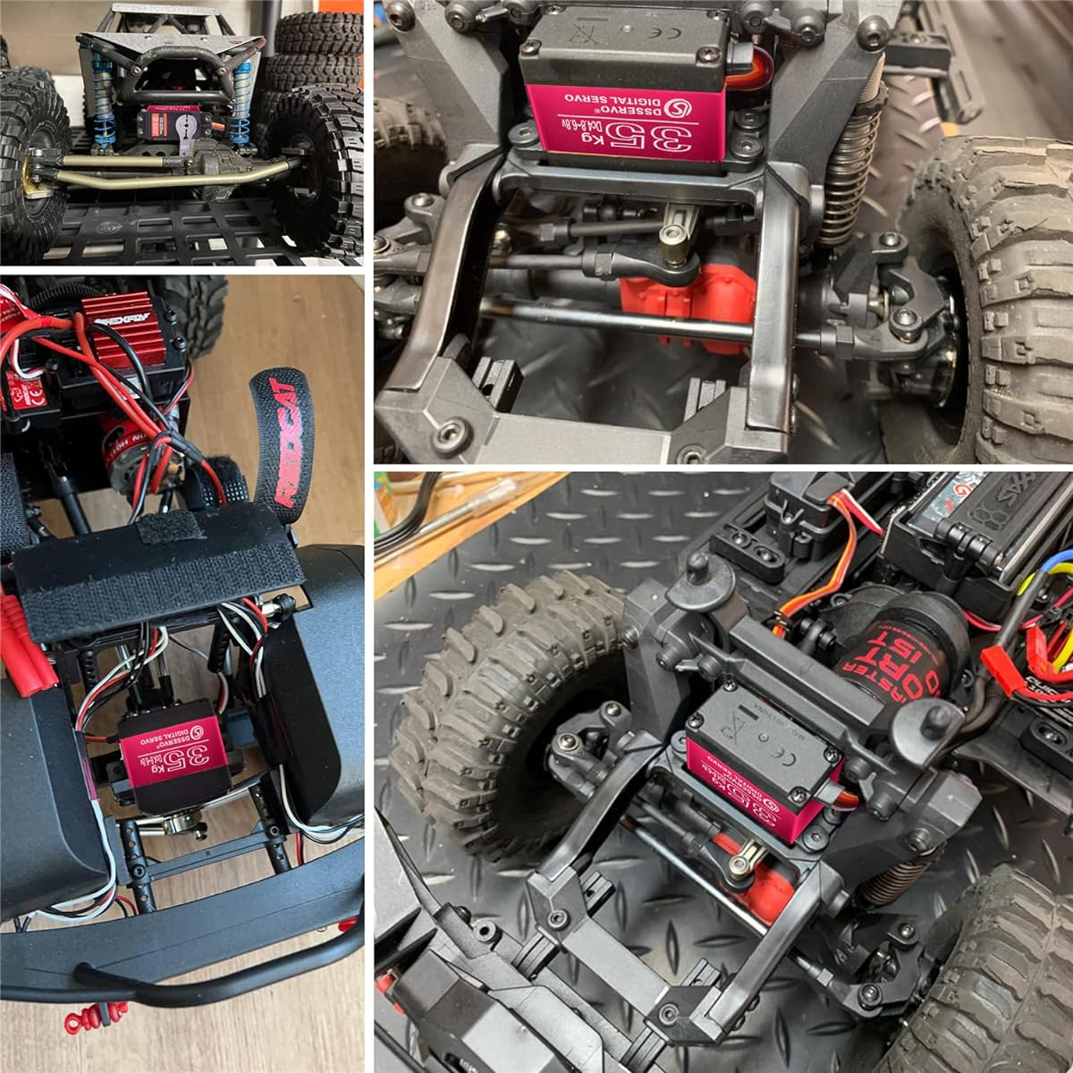 Steering Servo Motor 35KG High Torque - Full Metal Gear Digital Servo Baja Servo Waterproof Servo Mechanical Arm Joint Servo for Robot RC Car (Control Angle 180°)