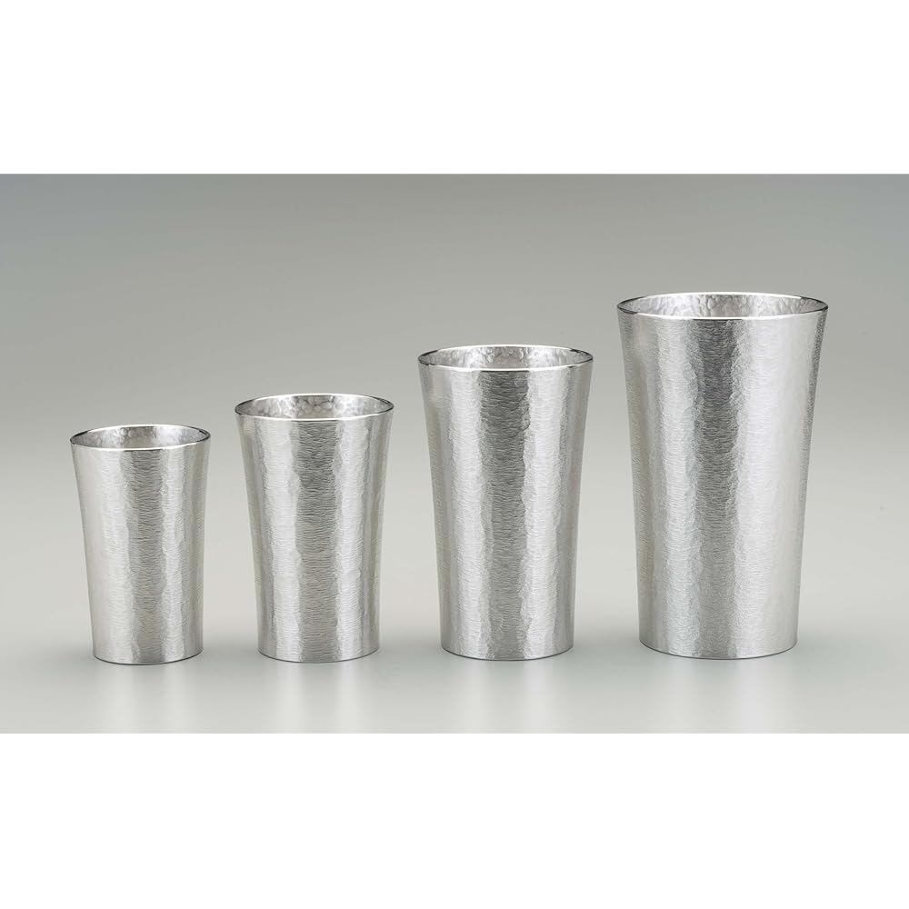 Osaka Tinware (Suzuki) Osaka Naniwa Tinware Traditional Craft Sake Utensil Silky Series Tumbler Standard Large 25-2-1