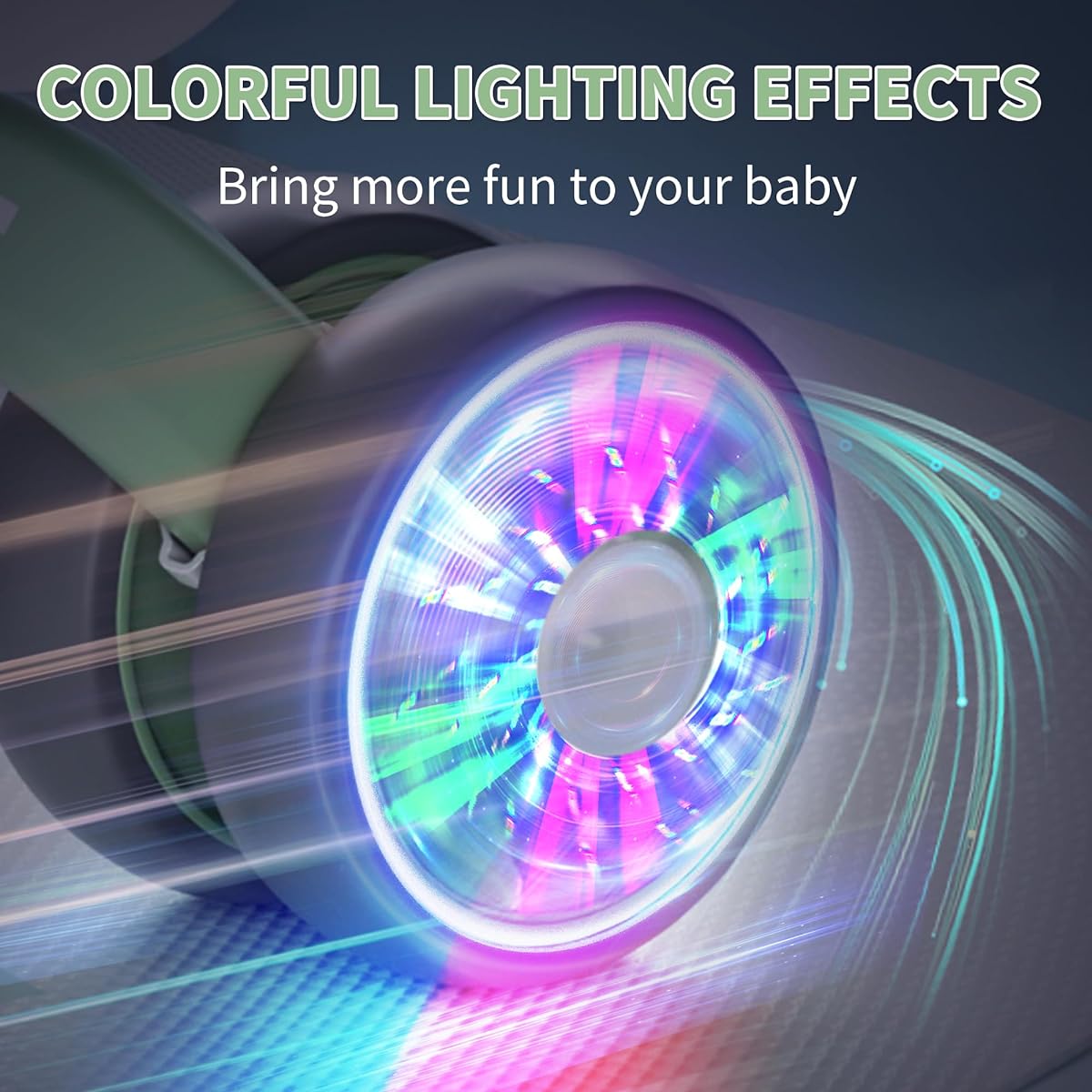 Cawhad Baby Balance Ride On Bike Toy for 1-3 Year Old Boys and Girls, Colorful Lighting Design, No Pedals, 10-36 Months Toddlers, Perfect First Birthday Gift