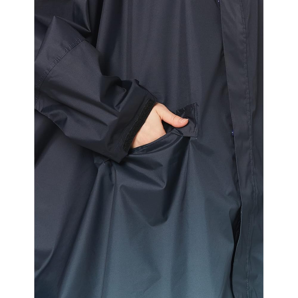 KiU New Standard Rain Poncho RAIN PONCHO Heavy Rain Compatible Rain Protection Bicycle Heavy Rain Typhoon Rainy Season Raincoat Poncho Rain Gear Rain Gappa Raincoat Water Repellent Water Repellent Waterproof with Sleeves Storage Bag Pocket Outdoor Festiv