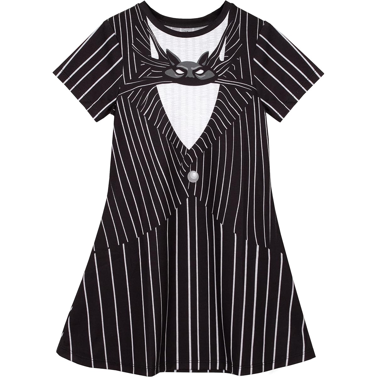 Disney Nightmare Before Christmas Dress Girls Jack Skellington Costume (11-12 Years) Black