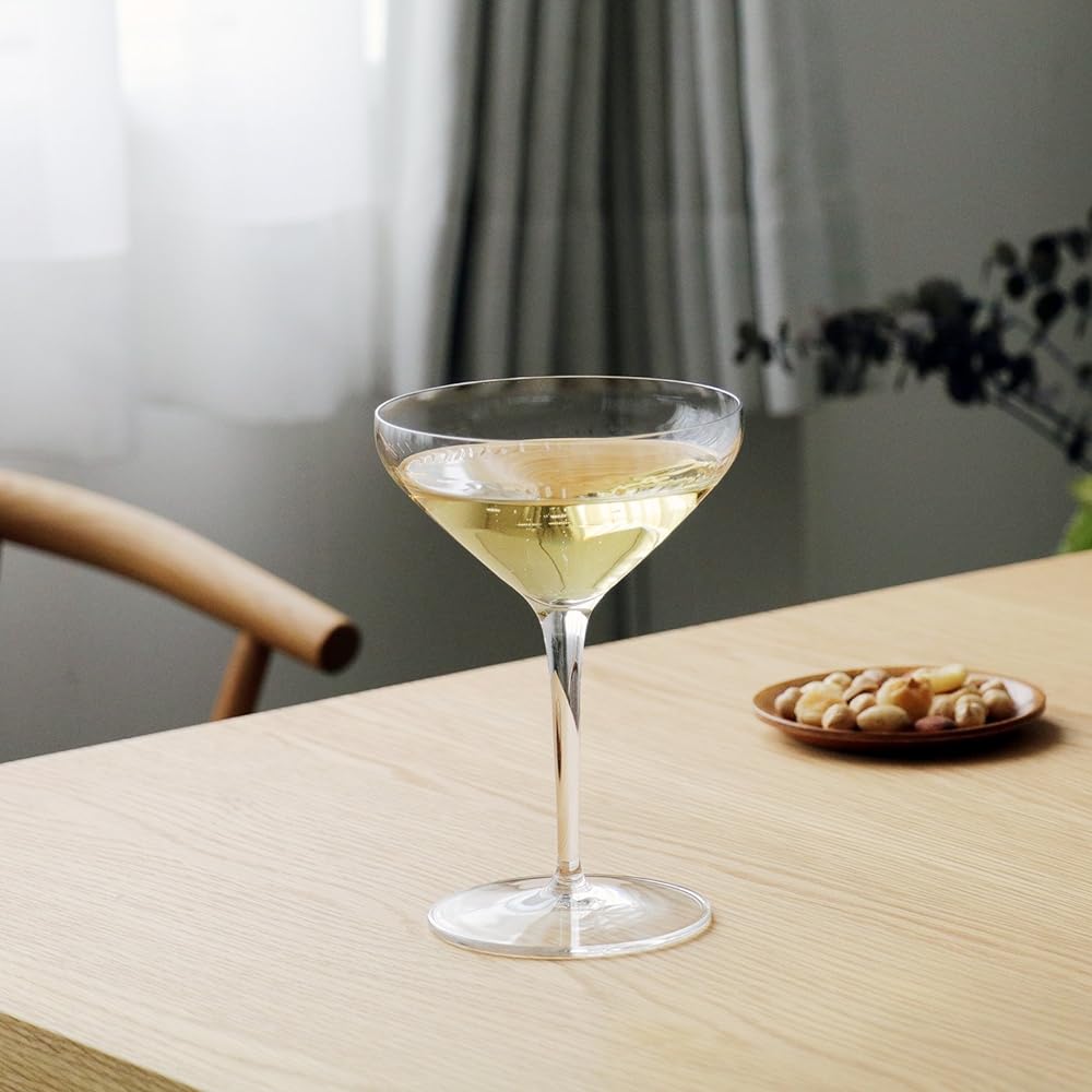 Adelia Luigi Bormioli Cocktail Glass Clear 300ml SON.hyx Crystalglass Cocktail 300 C315 Set of 6 Made in Italy J-6461