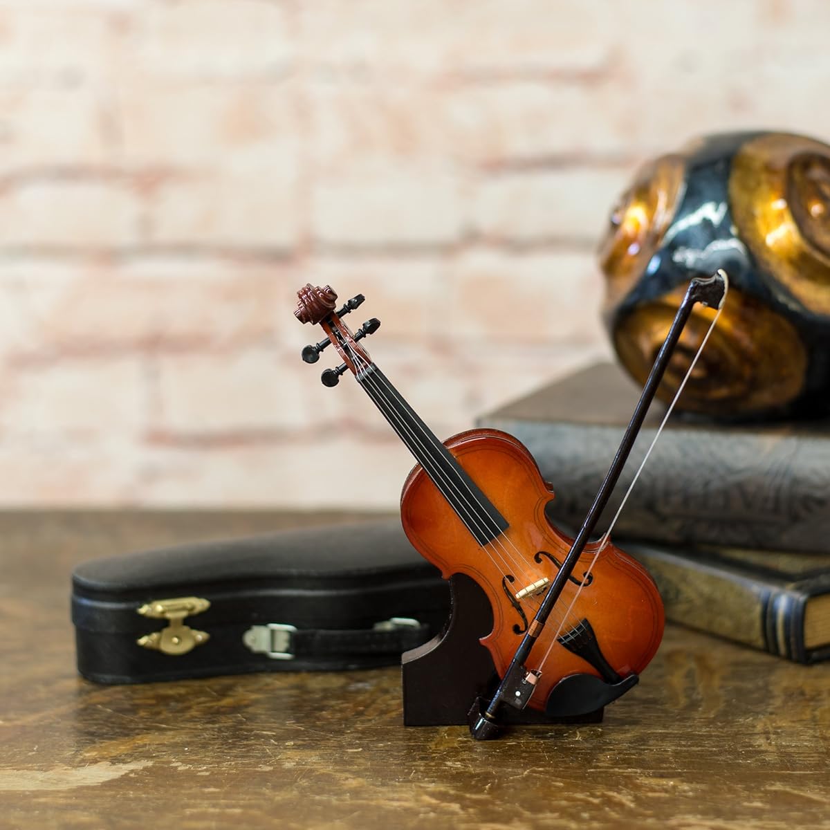 Miniature Violin Music Box