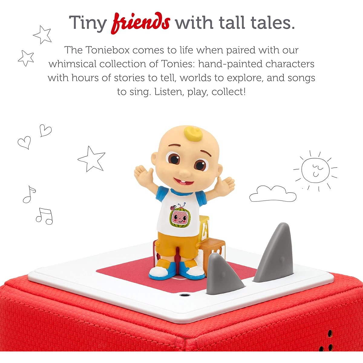 Tonys JJ audio play character from CoComelon.