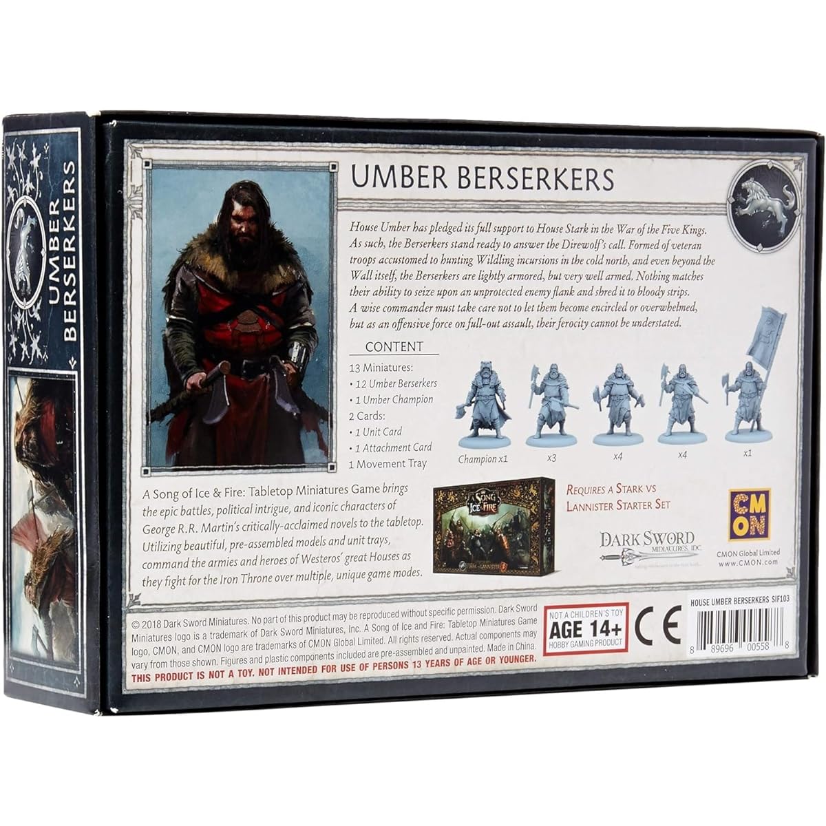 CoolMiniOrNot CMNSIF103 Thrones A Song of Ice and Fire Miniatures Game: Umber Berserkers Expansion, Multi Colour