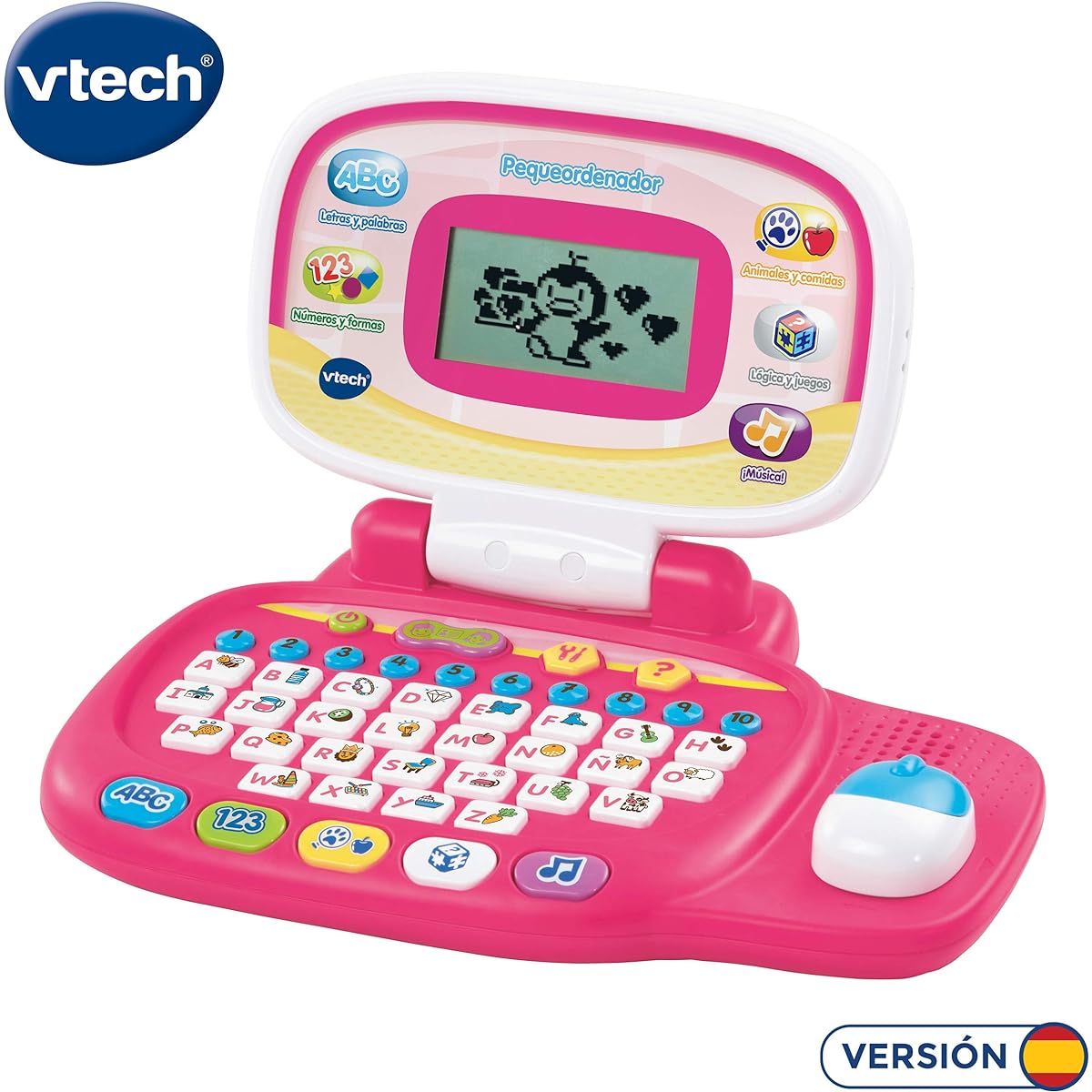 Vtech - Small Computer Multicolor (3480 - 155422) Shintanyos Laños Pink