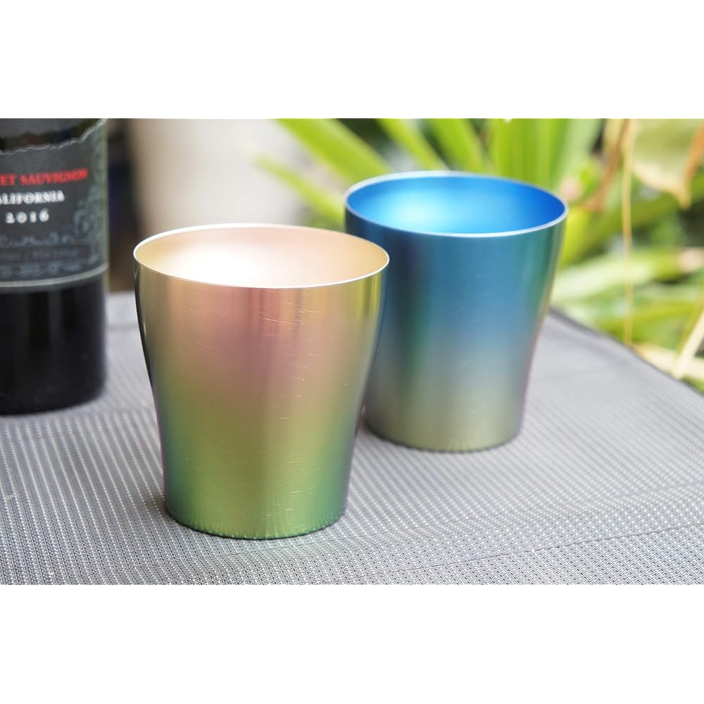 HORIE Titanium Double Tumbler Limited Model Mebuki Pink & Blue 2 Color Set T15MB250G5G19 Wedding Blessing Thank You Gift Made in Japan Cool/Heat