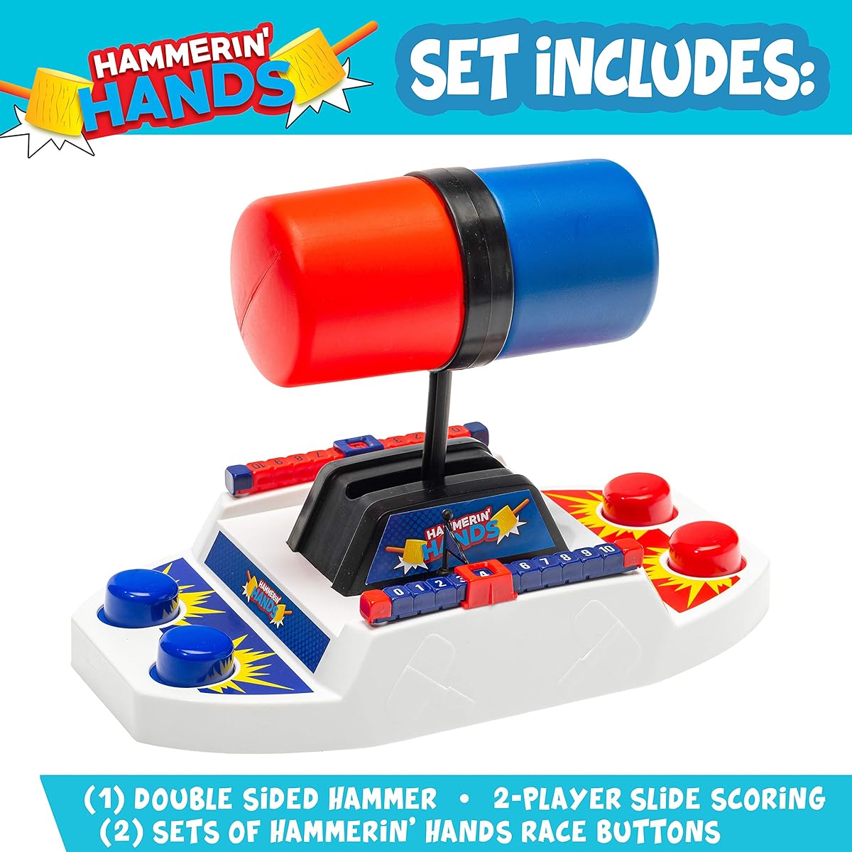 Franklin Hammerin' Hands Game - 2 Player Competition - Kids Interactive Game - Fun Competitive Game for Girls and Boys of All Ages