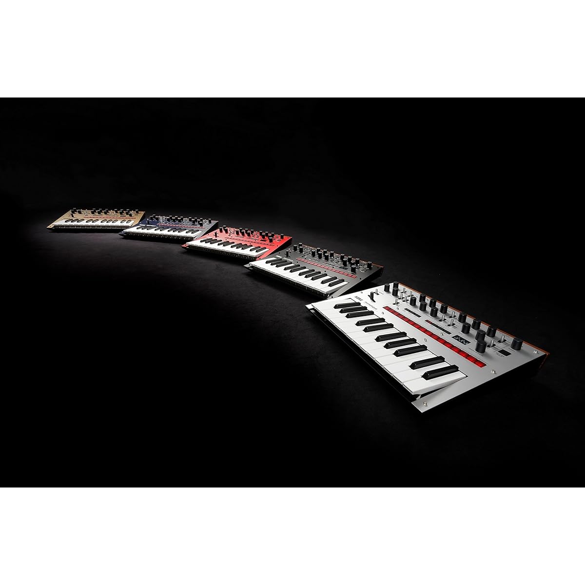 KORG Monophonic Analog Synthesizer Monologue BL Monologue Dark Blue 25 Keys 16 Step Sequencer with Oscilloscope Battery Powered Lightweight Ideal for Carrying