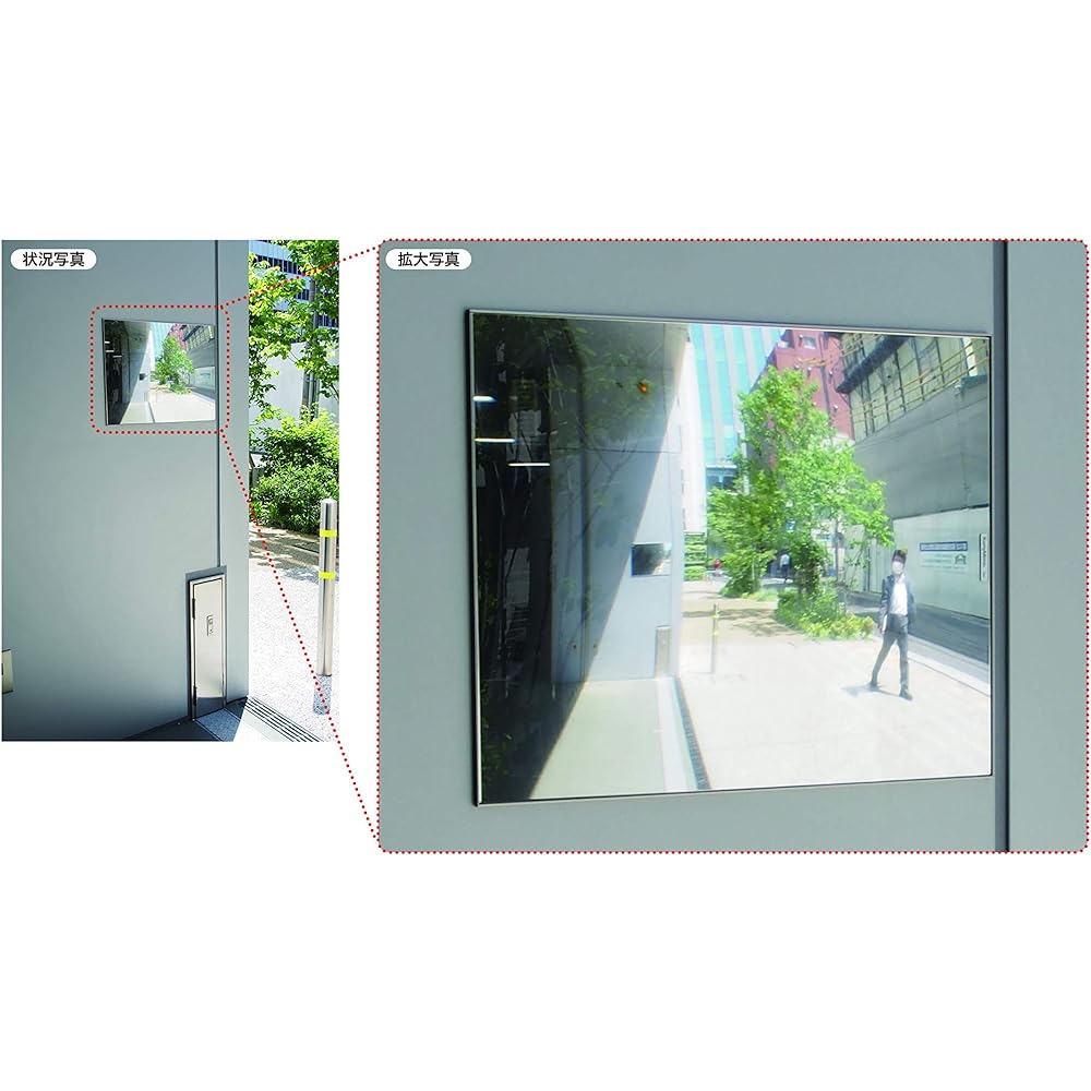 Comey Safety Mirror Flat Convex Functional Mirror F15 FF Mirror Car Exit Adhesive Type