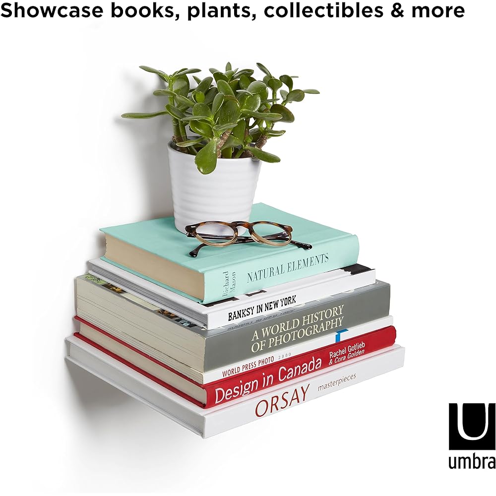 umbra Wall Storage Wall Shelf Decorative Shelf Wall Hanging Silver L Size CONCEAL 21005073560 3 Pieces