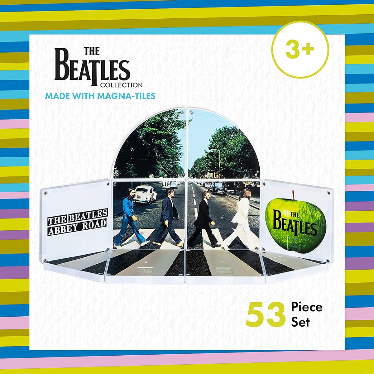 The Beatles Collection Magna Tile Construction Set - Original Magnetic Building Tiles for Music Lovers and Beatles Fans