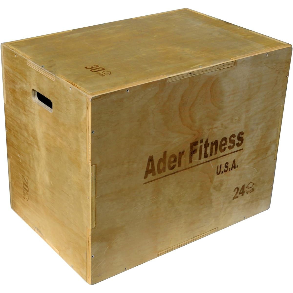 Ader Wooden Plyometric Platform Box (20-24-30 inch 3-in-1 Wooden Box)