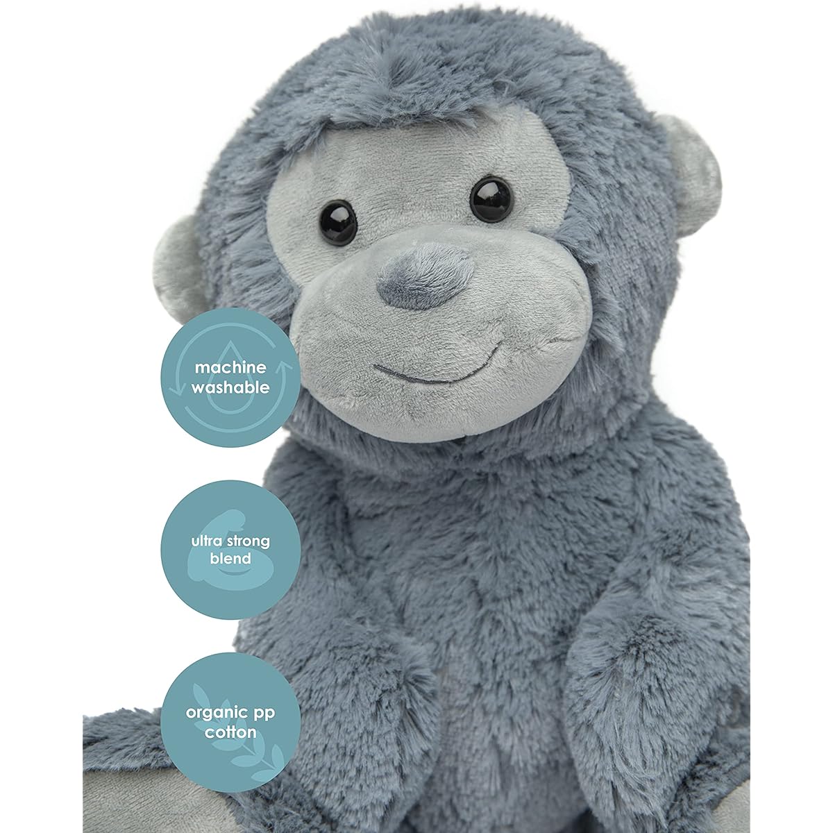 Cute Plush Pillow Monkey Plush Pillow Cute Stuffed Animal Fluffy Pillow Stuffed Animal for Girls and Boys Cotton Squishmallow