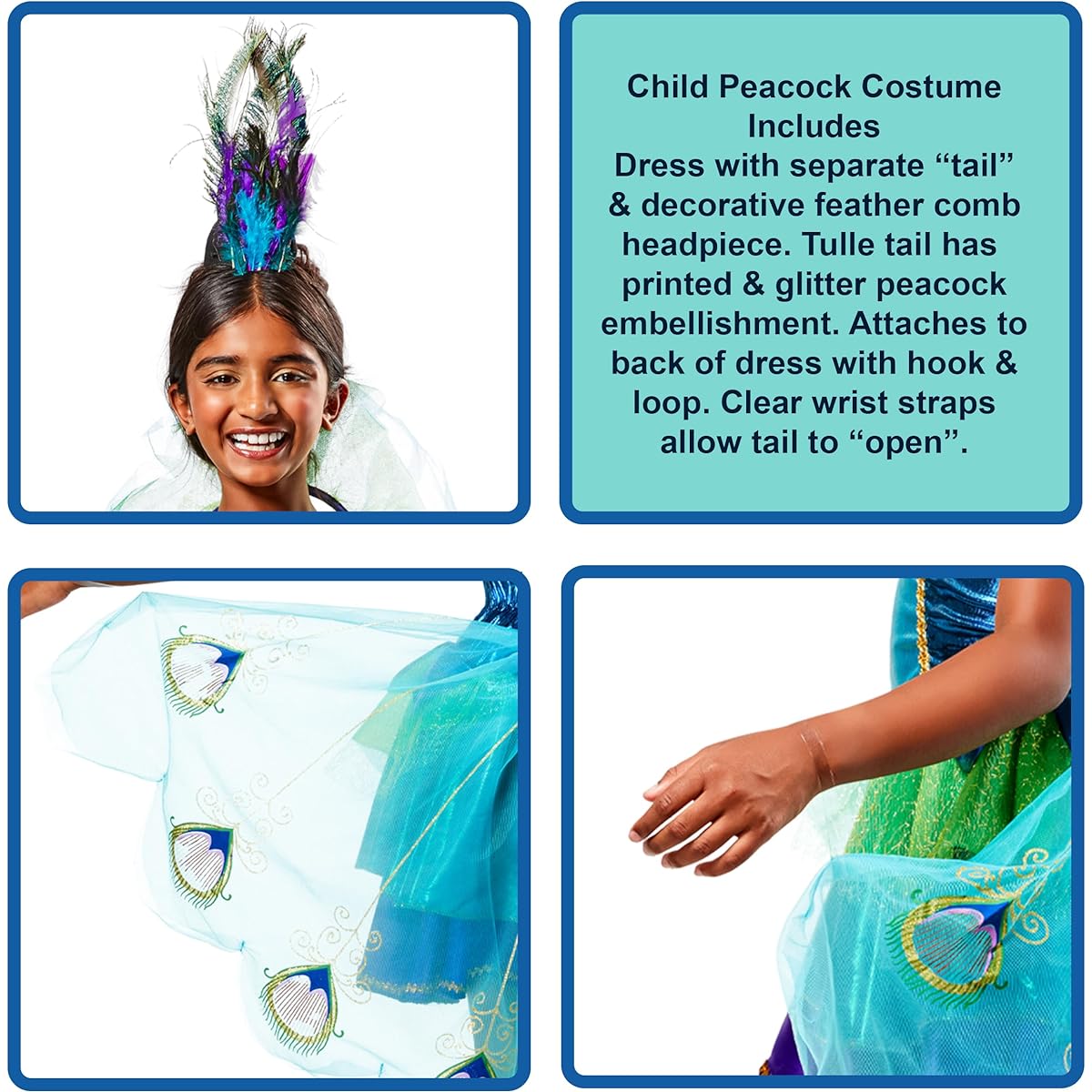Peacock Costume for Kids