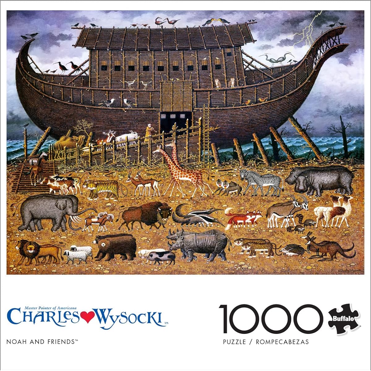 Buffalo Games - Charles Wysocki - Noah and Friends - 1000 Piece Jigsaw Puzzle