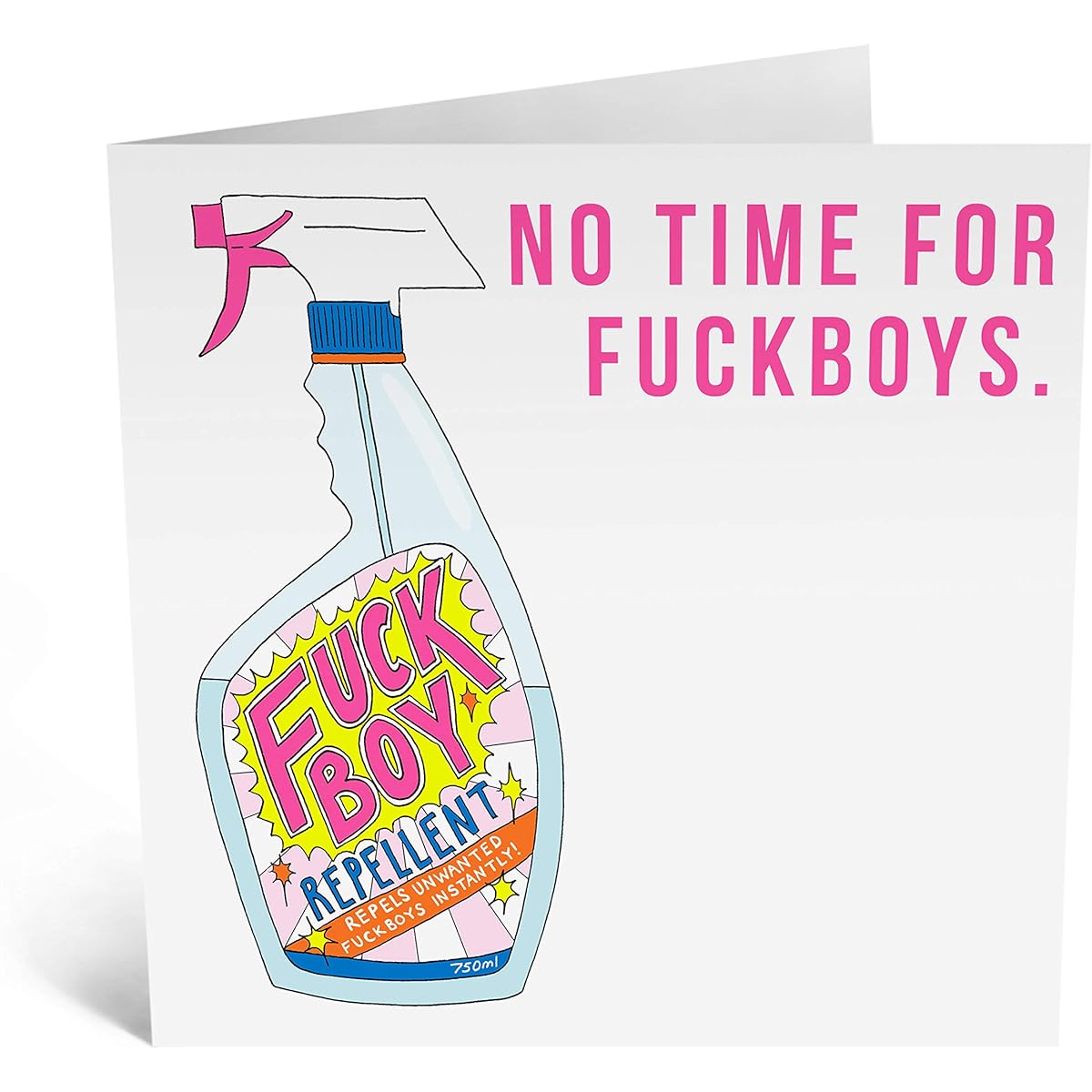 Central 23 - Funny Breakup Cards - "No Time for Fkboyys" - Hilarious Divorce Card - Congratulations Card - Women Men She He Friend - Includes Fun Stickers