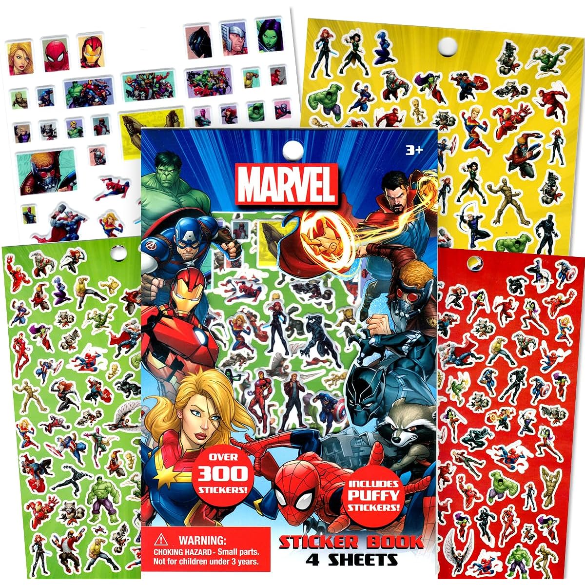 Superhero Coloring & Activity Book Set Set of 6 Books, Stickers and More ~ Avengers Spider-Man Superman Batman Star Wars