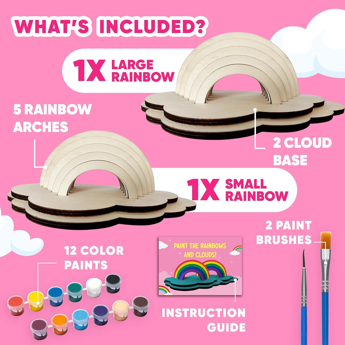 Rainbow and Cloud Art Craft Kit