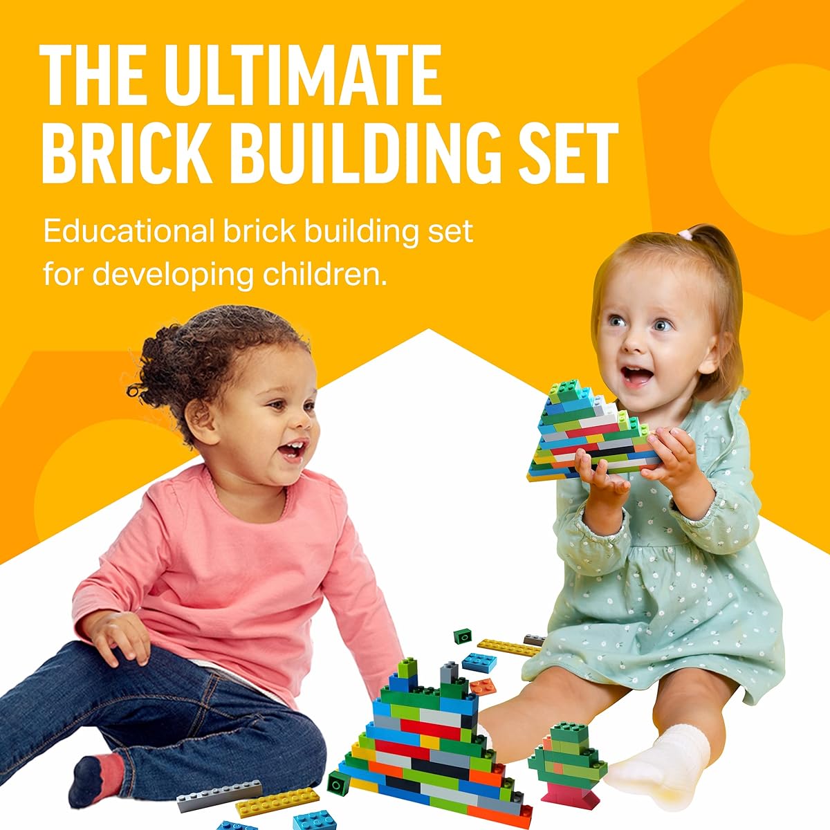 LEGO compatible Brickyard building brick set 1,100-pieces 19801
