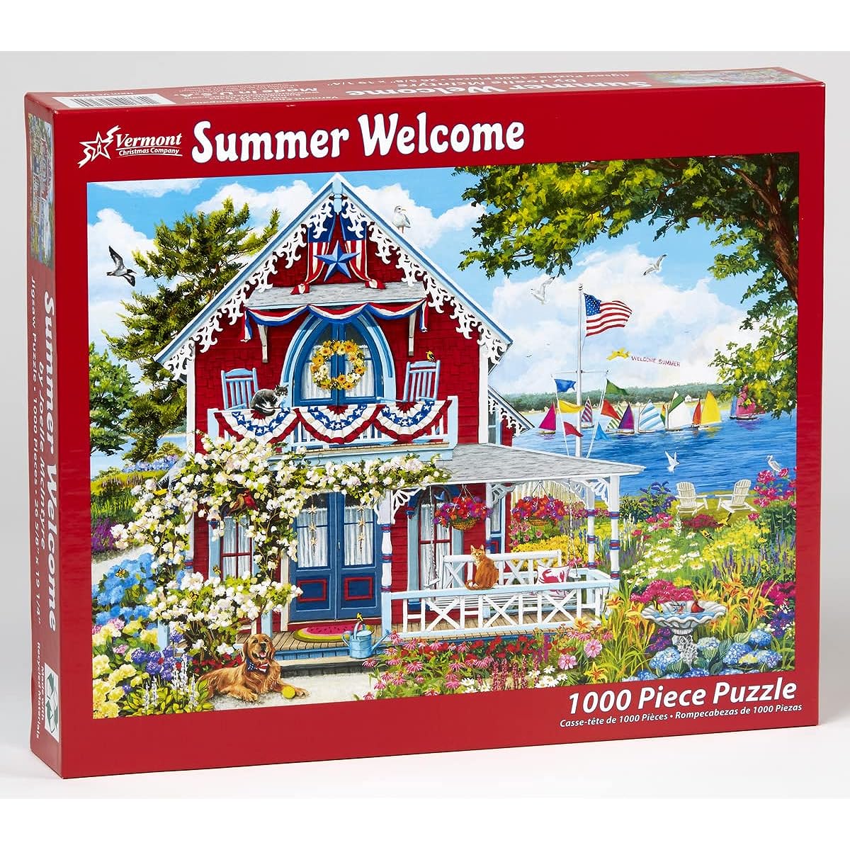 Vermont Christmas Company Summer Welcome Jigsaw Puzzle 1000 Piece