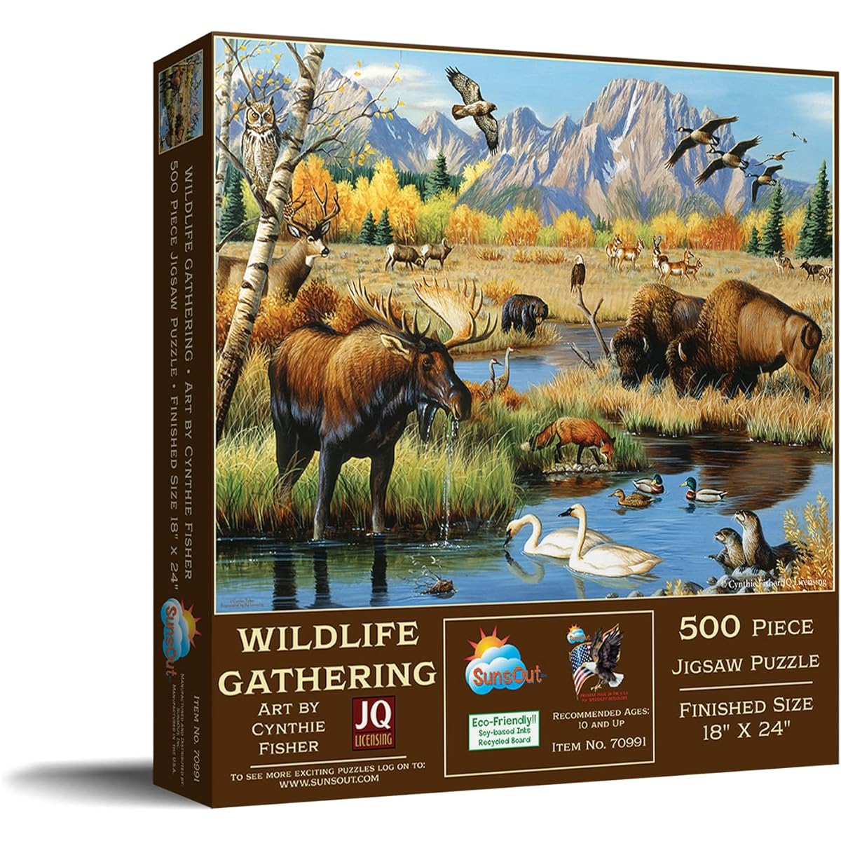 SUNSOUT INC Wild Animal Collection 500 Piece Jigsaw Puzzle