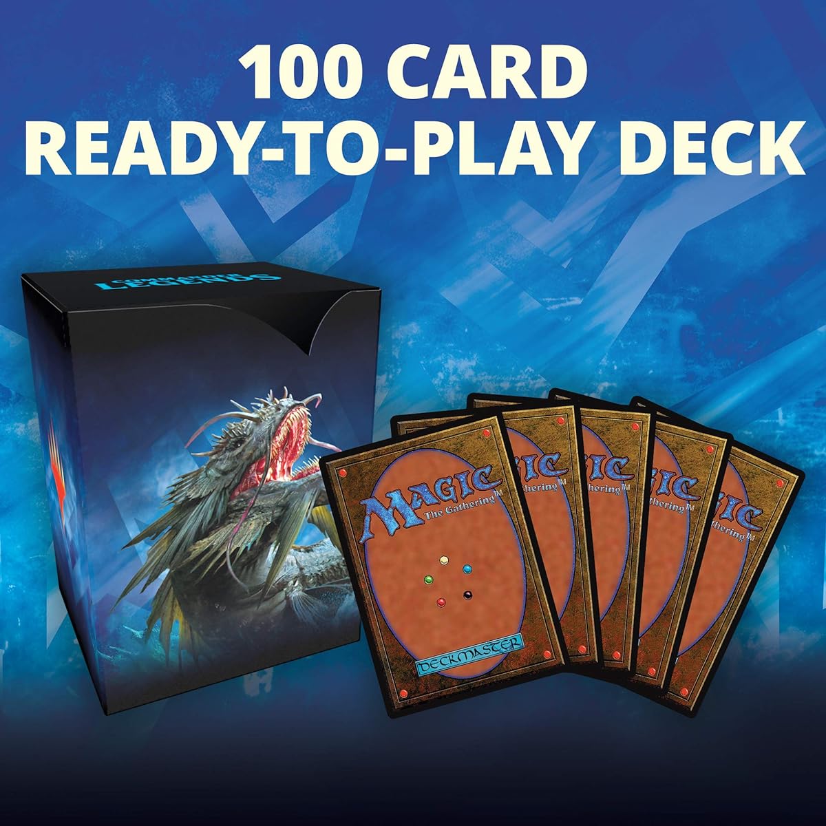 Magic: The Gathering Commander Legends Commander Deck - Splash the Tides | 100-Card Ready-to-Play Deck | 1 Foil Commander | Blue-Green