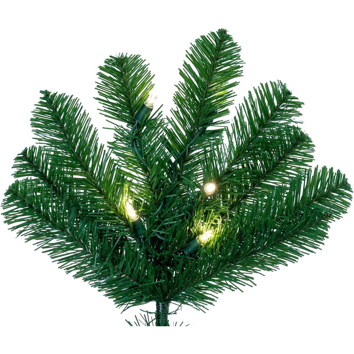 Vickerman 6' American Upside Down Artificial Christmas Tree - Warm White Dura-Lit® LED Lights - Faux Upside Down Christmas Tree - Seasonal Home Decor