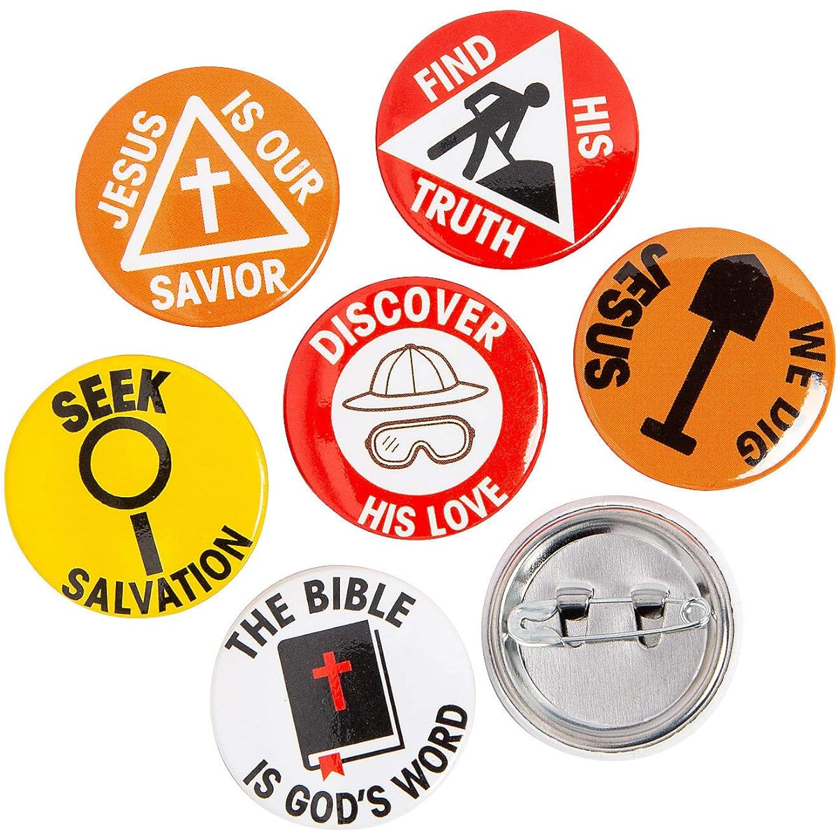 Fun Express DIG VBS Mini Buttons - Jewelry - 48 Piece
