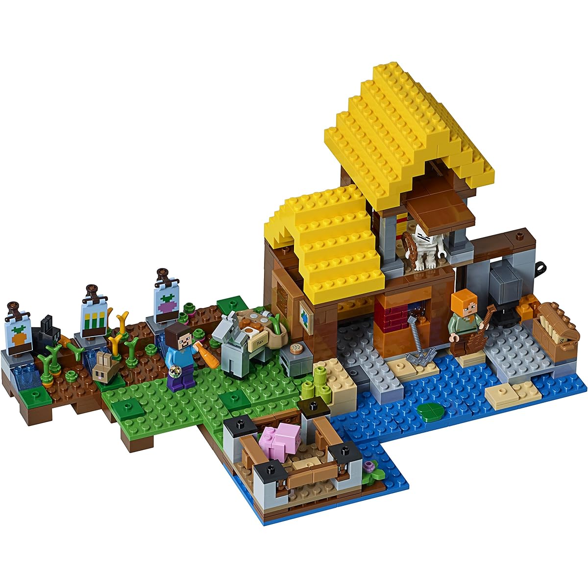 LEGO Minecraft The Farm Cottage 21144 Building Kit (549 Pieces)