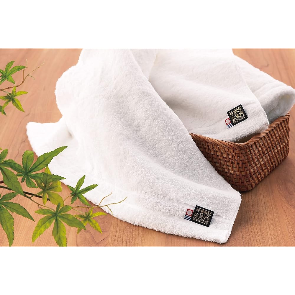 Imabari Towel Nakamura Chuzaemon Gift Set, Mother's Day, Birthday, Present, New Life, Family Celebration, Gift, Made in Japan (1 bath towel + 2 face towels set)