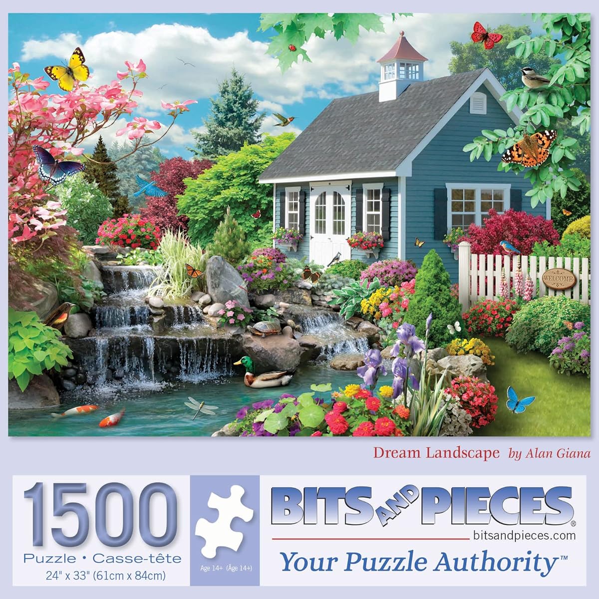 Bits and Pieces - 1500 Piece Jigsaw Puzzle for Adults 59 cm x 84 cm - Dreamscapes - 1500 Piece Outdoor Nature Scene Jigsaw by Artist Alain Gianna