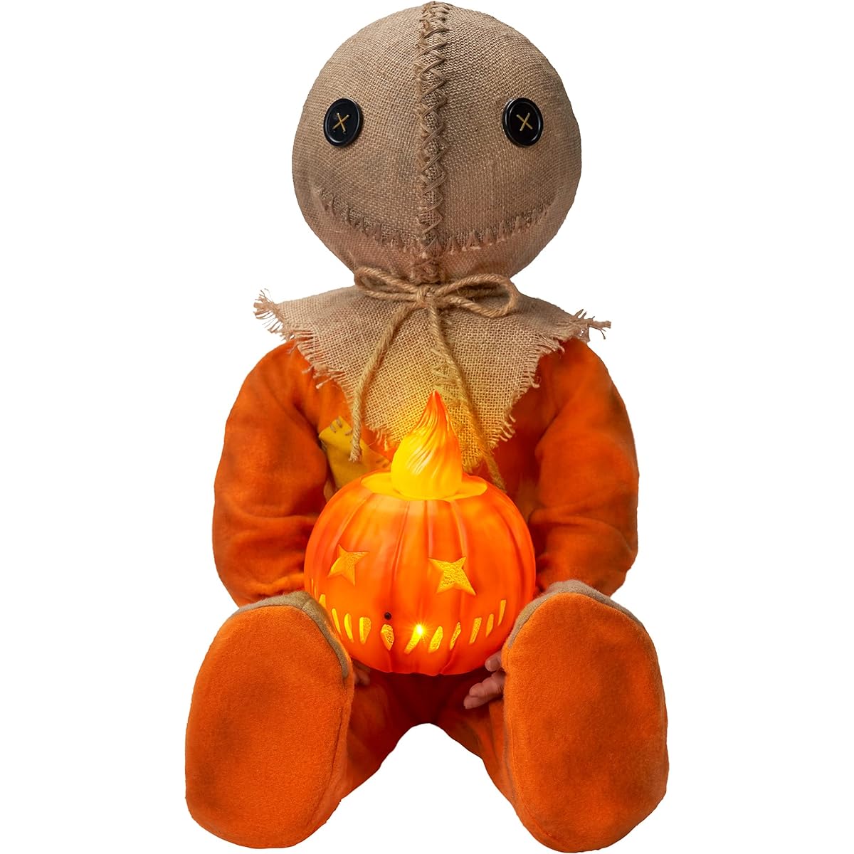 Spirit Halloween Light Up Sitting Sam Trick & Treat Doll Decor