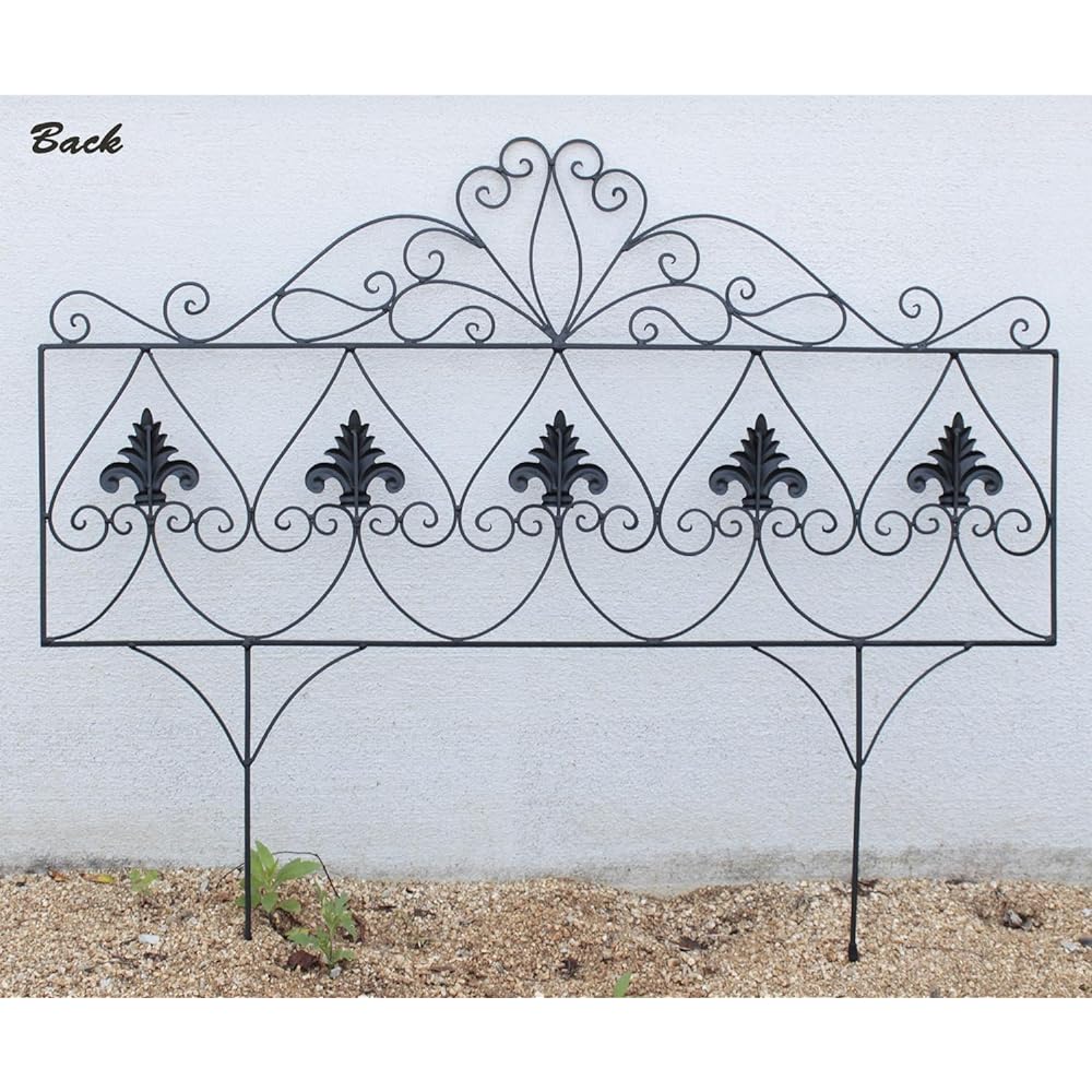 Gardening fence elegant wide set of 3 width approx. 81cm x height 65cm