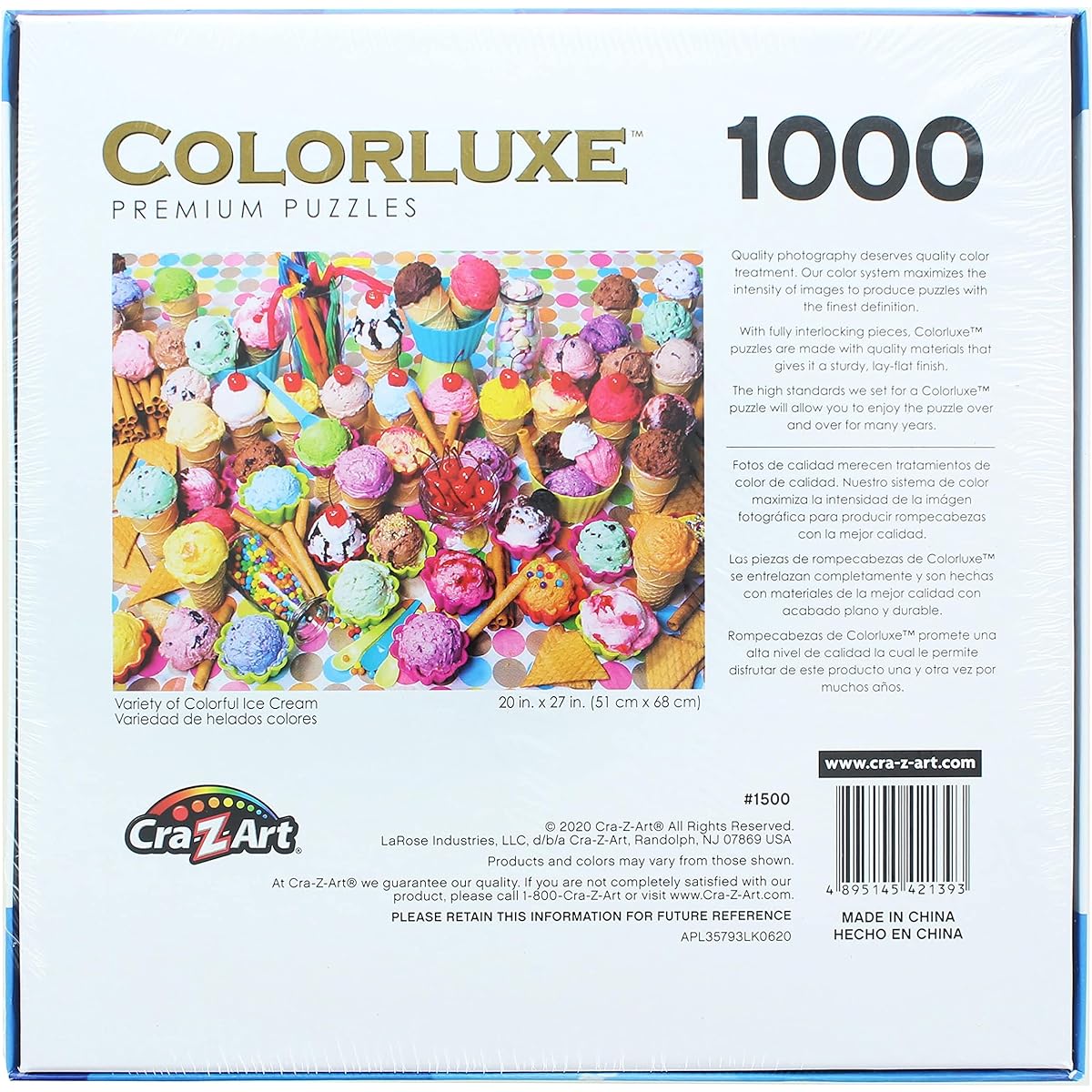 Colorful Ice Cream Caralax 1000 Piece Puzzle