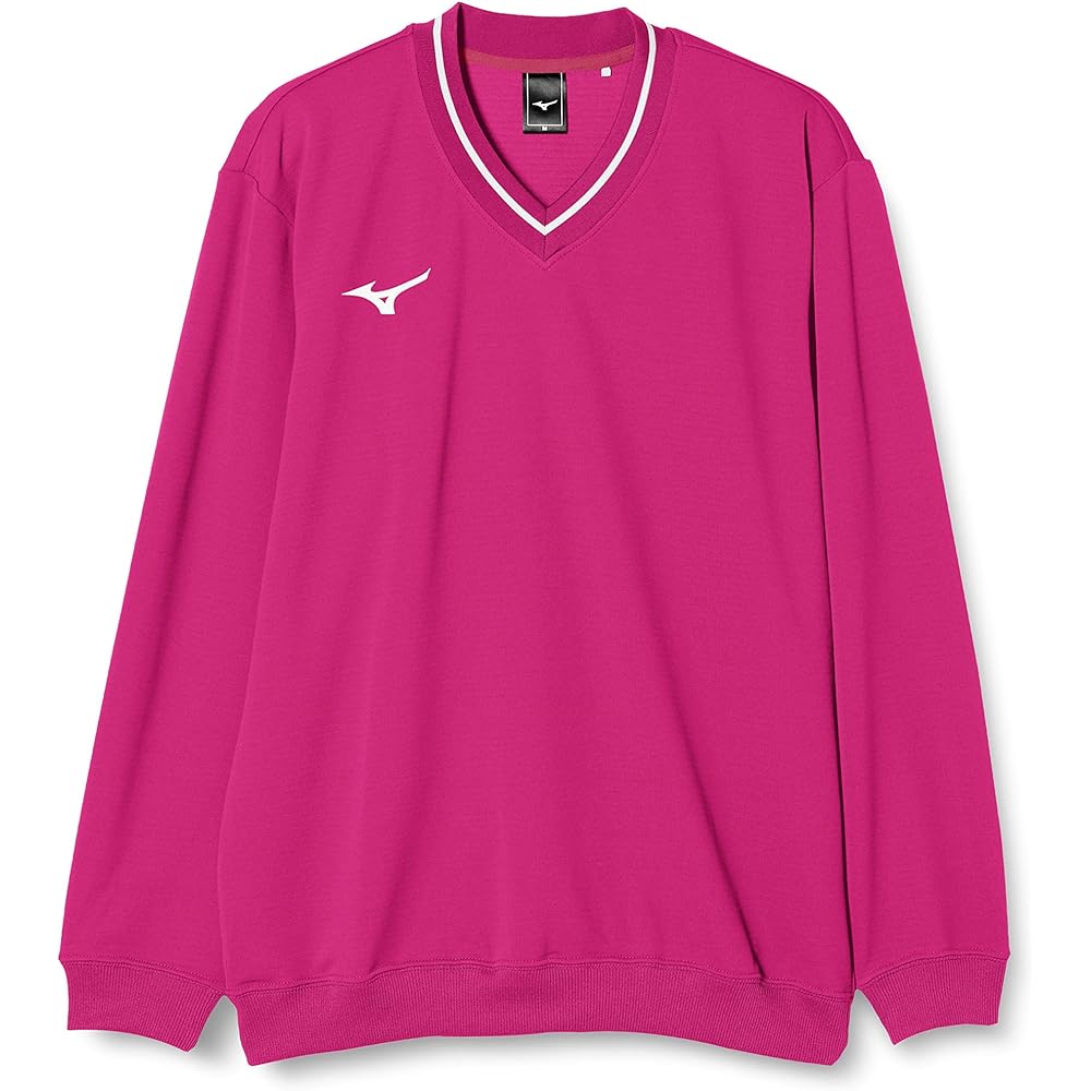 Mizuno 62JC8001 Tennis Wear Sweatshirt, V-Neck, Medium Thick, Sweat Absorbent, Quick Drying, Stretch, Unisex