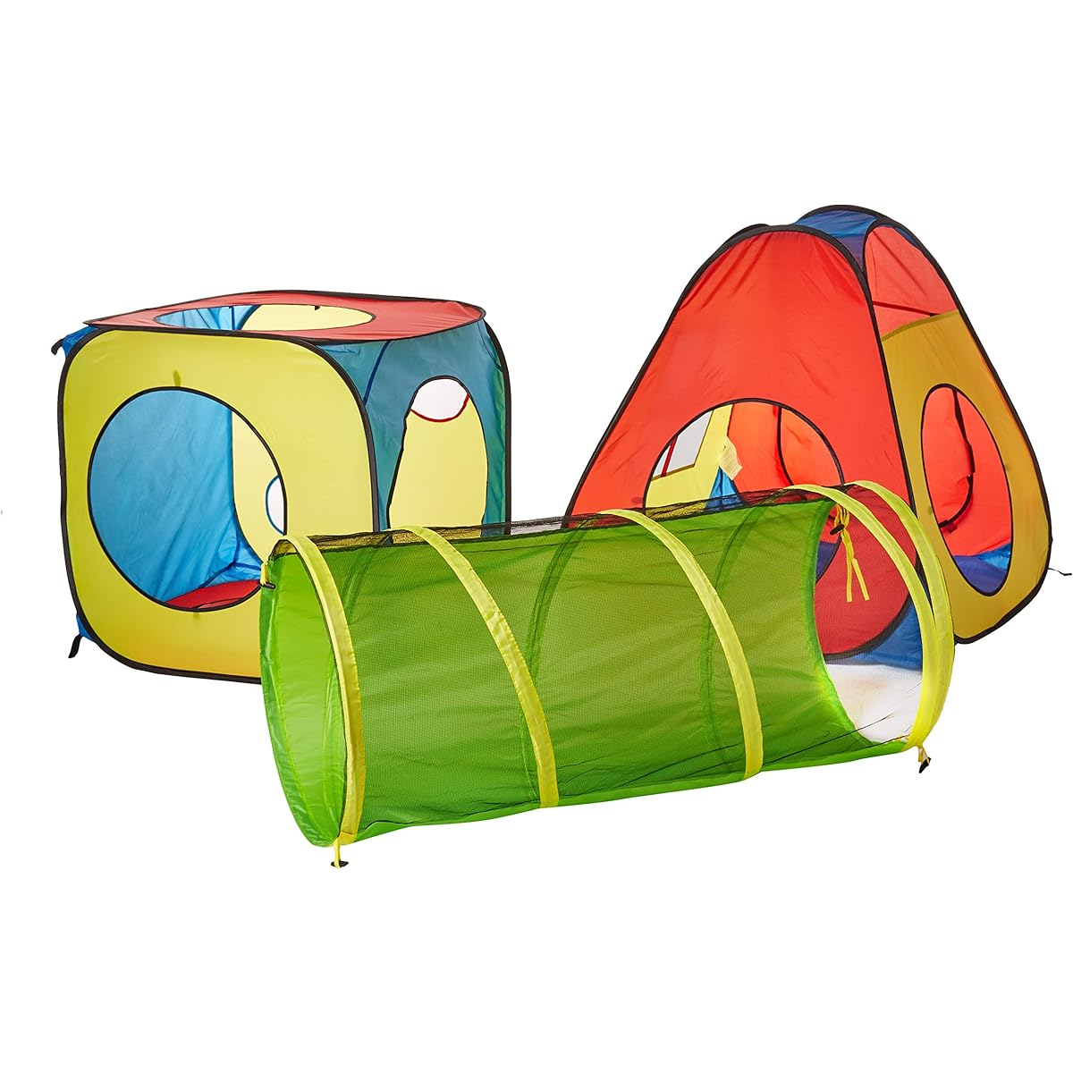 UTEX 8 Playground Equipment Ball House Hide and Seek 4 Tents 4 Tunnels Kids Outdoor Indoor Toys