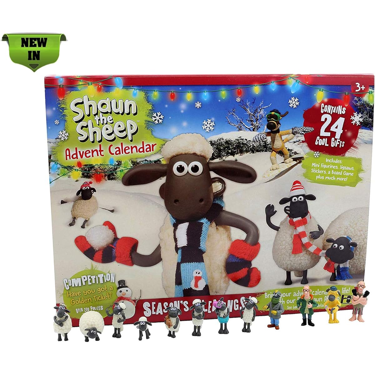 Sheep Shaun Kids Advent Calendar Wallace and Gromit Christmas Calendar for Kids Board Game Gift Box
