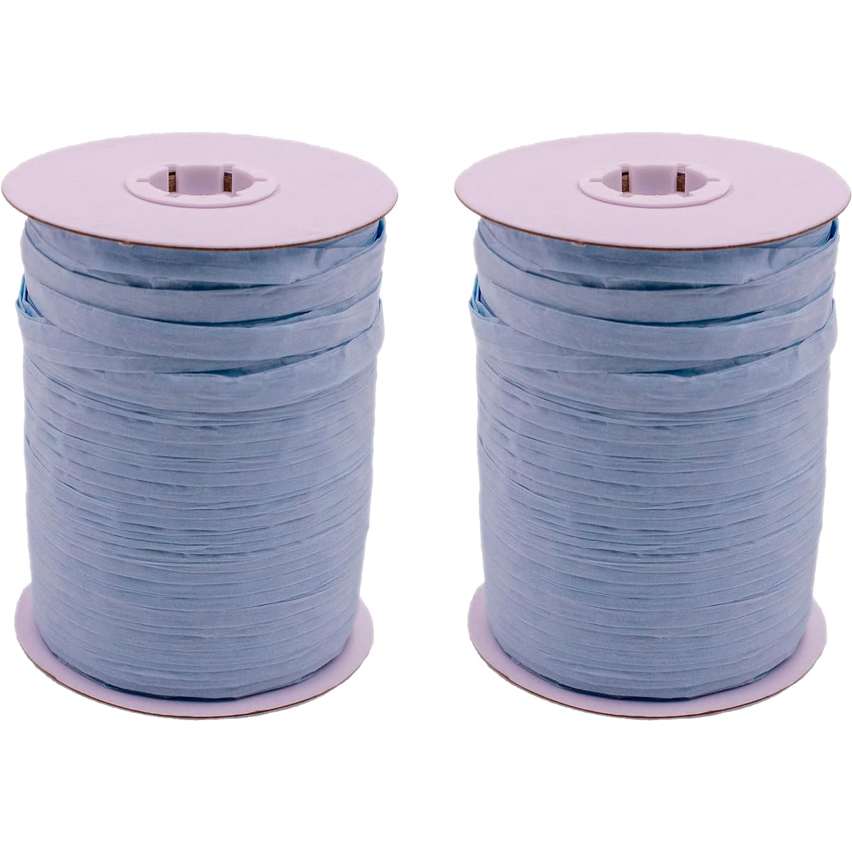 Paper Raffia Ribbon Roll 100 Yards for Craft Packaging and Decoration (Light Blue)
