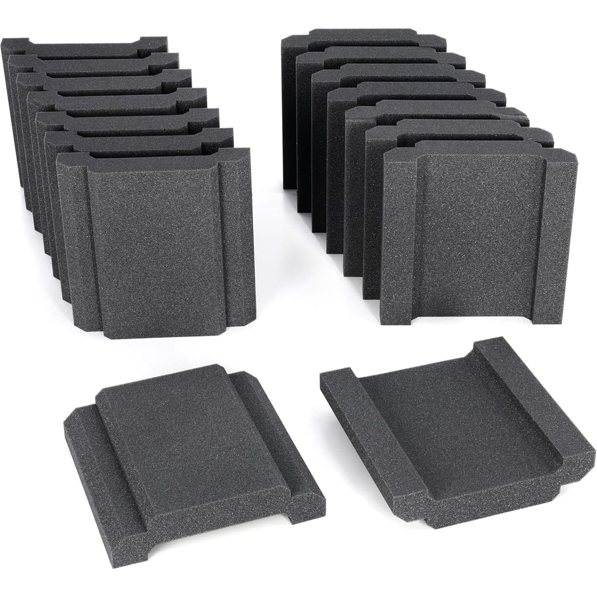 WaveCave Royale Parquet 16 sheets 30cm x 30cm Charcoal 5cm thick