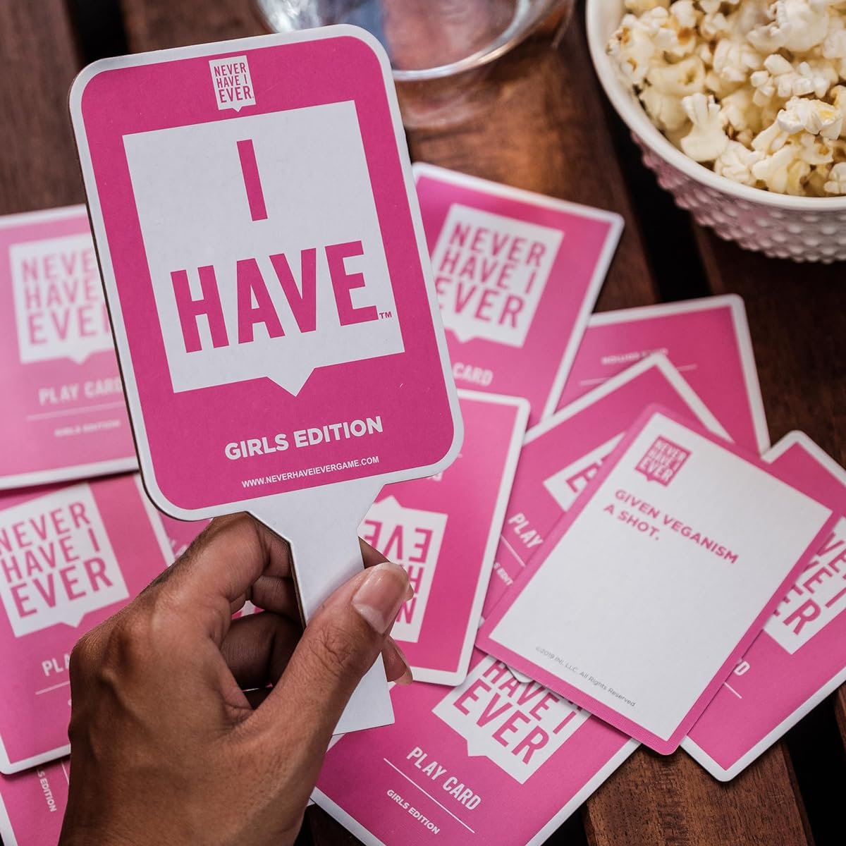 Never Have I Ever Paddles | Set of 10 Paddles | Fun Accessory for Game Night Party Games for Adults | Use with Never Have I Ever Girl's Edition