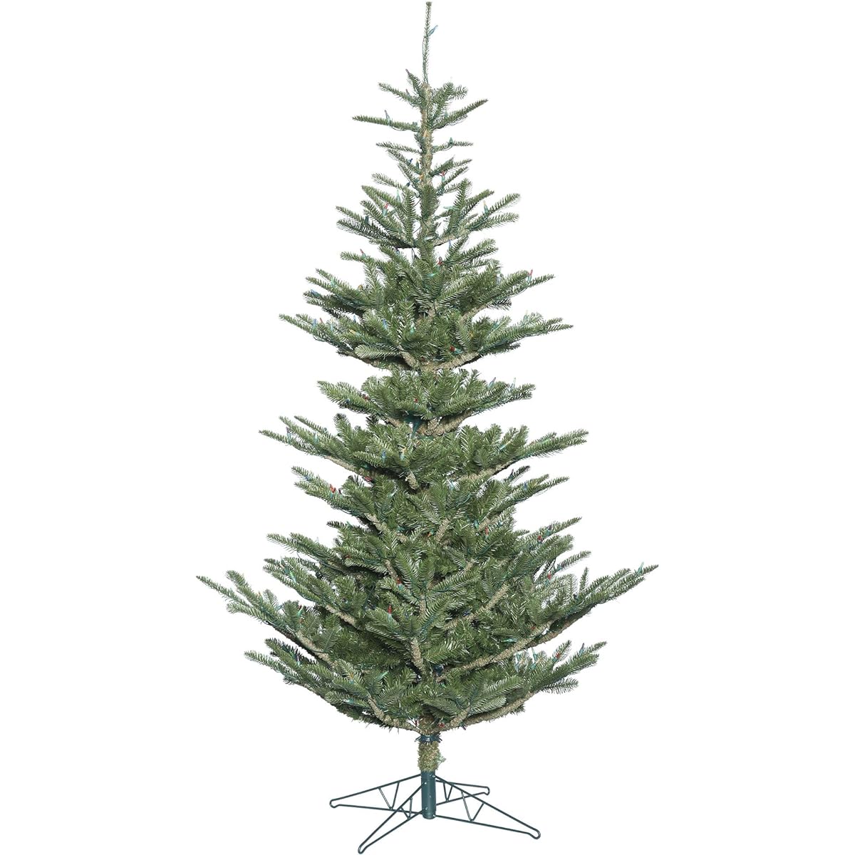 Vickerman 7.5ft Alberta Spruce Artificial Christmas Tree No Lights - Lifelike Indoor Seasonal Home Decoration - Maintenance Free No Lights Faux Spruce Christmas Tree