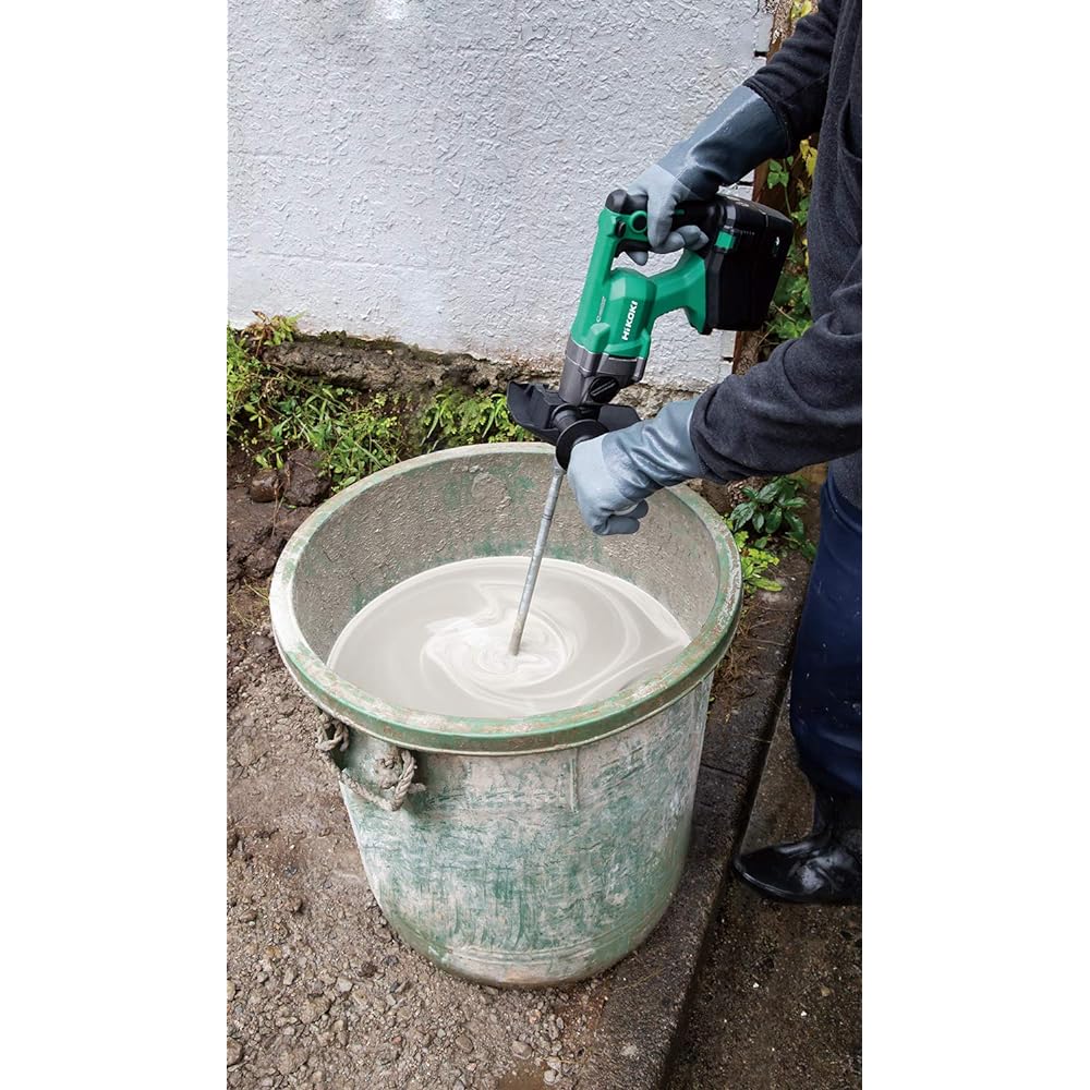 HiKOKI 36V Cordless Stirrer, Screw Diameter 200mm, Compatible with Paint and Mortar, Storage Battery and Charger Sold Separately, UM36DA(NN)