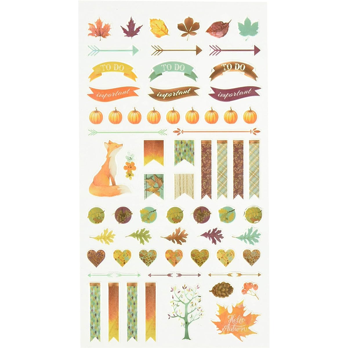 (3-Pack, Epoxy) - Paper House Productions Autumn Woods Stickers 3, 3-Pack, Epoxy